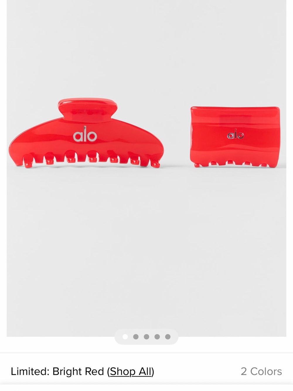 Alo Bright Red Clip Set - Picture 2 of 2